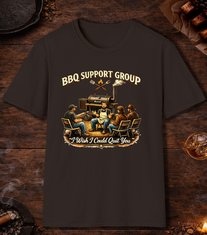BBQ Support Group T-Shirt - Dark Chocolate