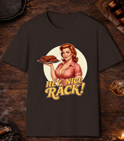 Hey Nice Rack T-Shirt - Dark Chocolate
