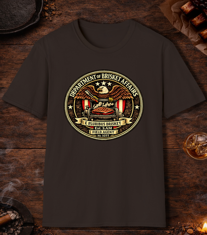 Department Of Brisket Affairs T-Shirt - Dark Chocolate