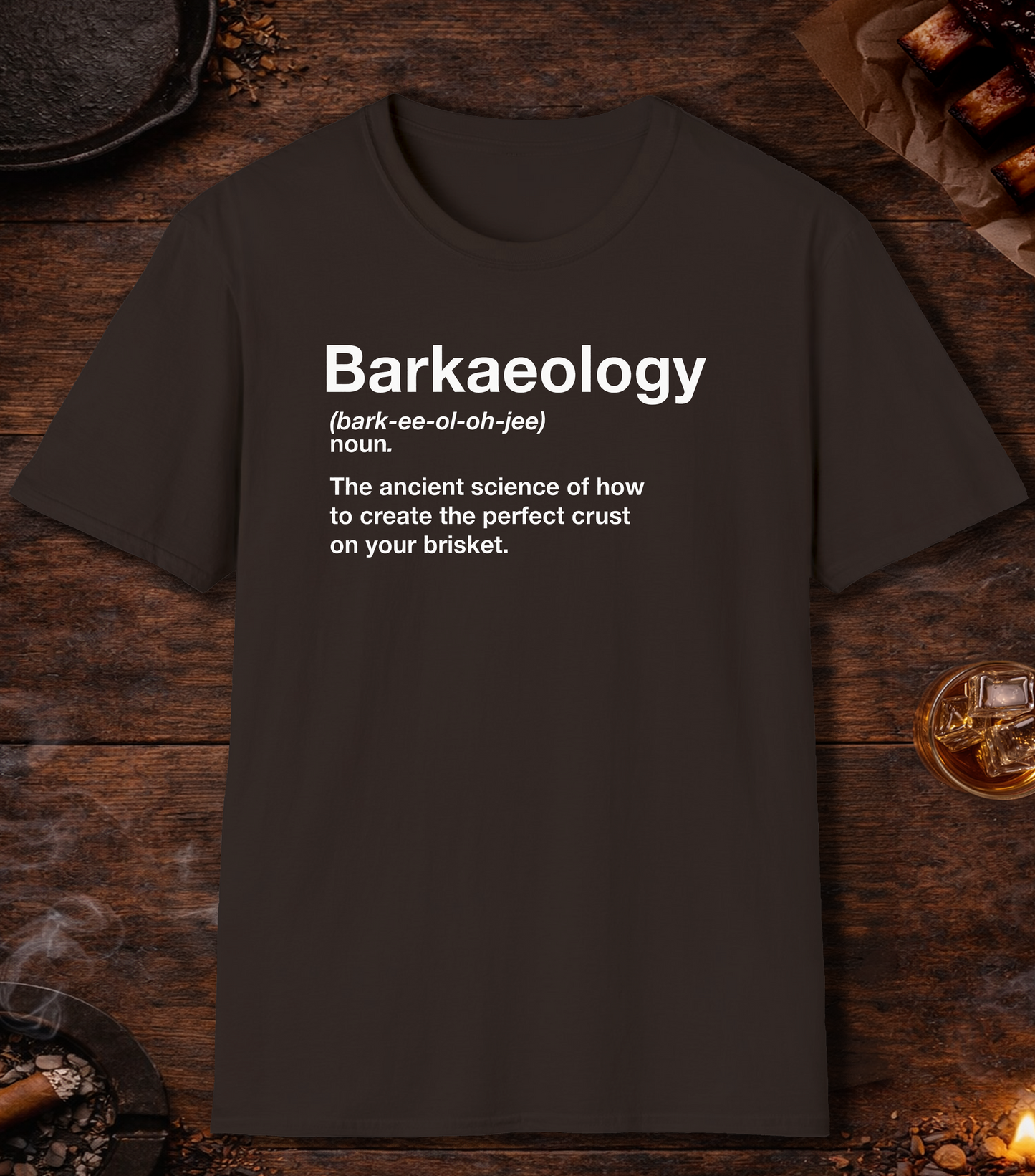 Barkaeology T-Shirt - Dark Chocolate