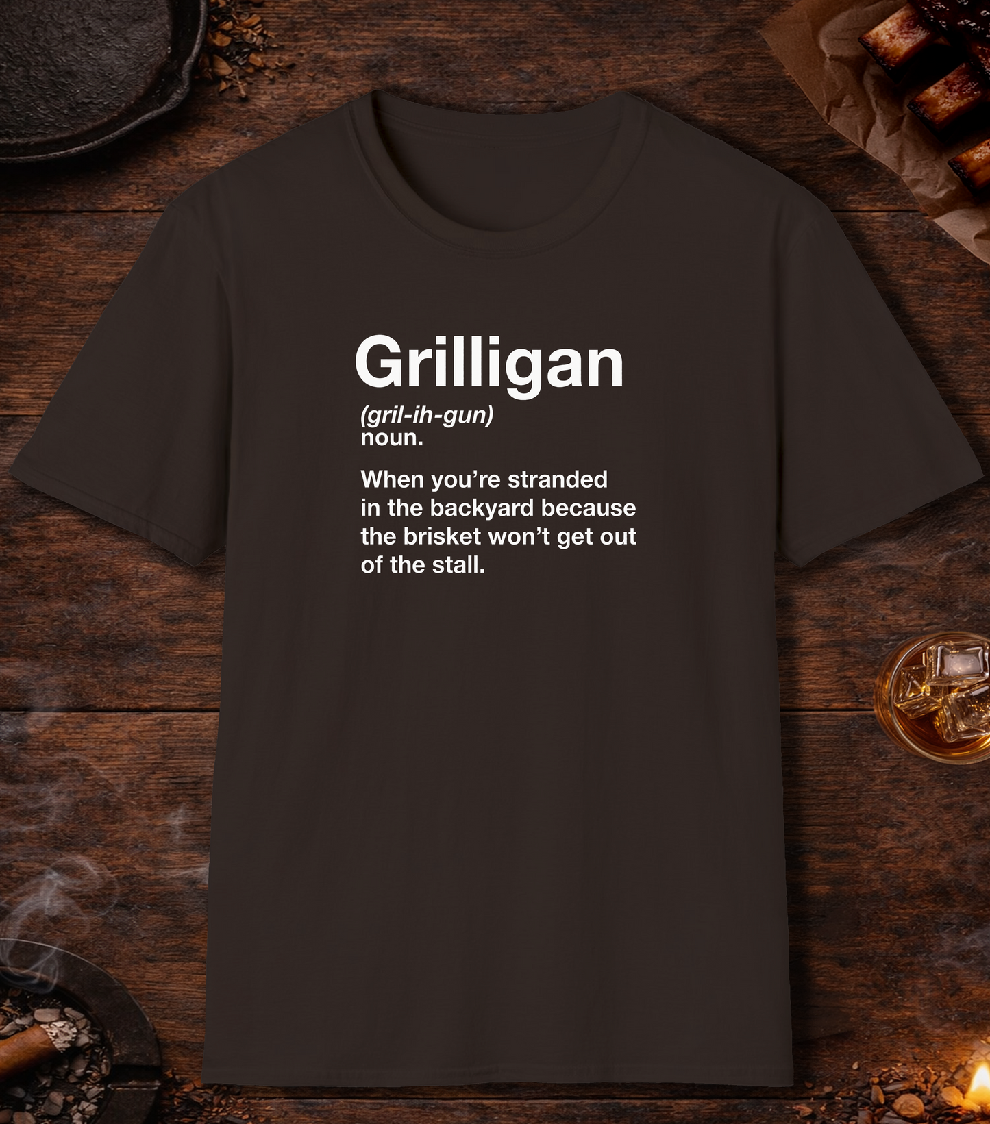 Grilligan Definition T-Shirt - Dark Chocolate