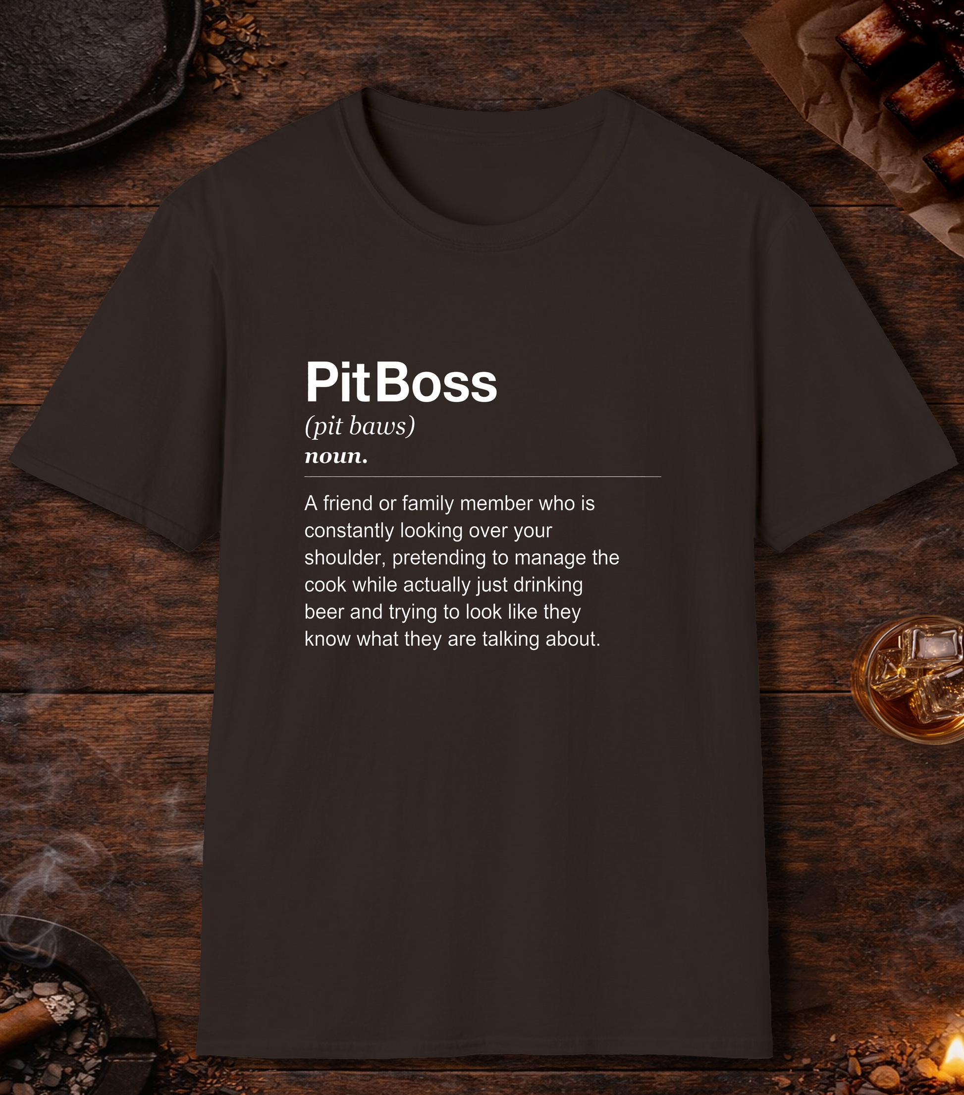 Pit Boss Definition T-Shirt - Dark Chocolate