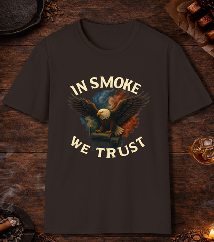 In Smoke We Trust T-Shirt - Dark Chocolate