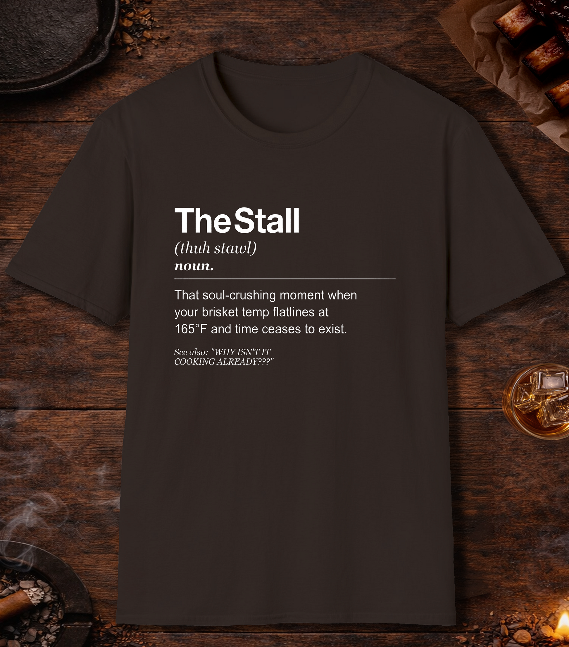 The Stall Definition T-Shirt - Dark Chocolate