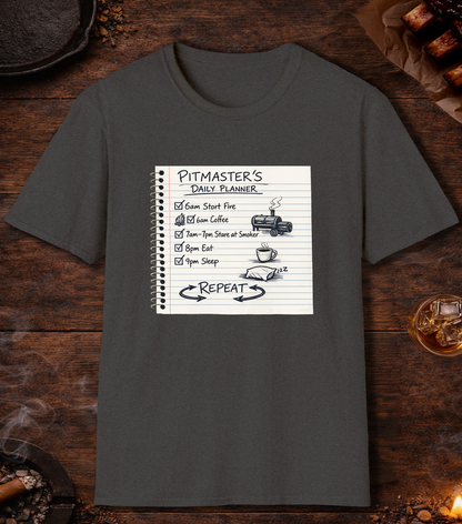 Pitmasters Daily Planner T-Shirt - Dark Heather