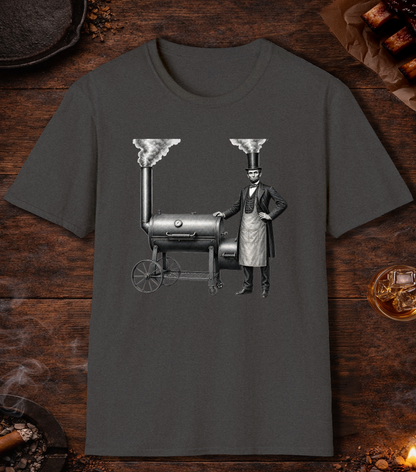Abe Lincoln Stovetop T-Shirt - Dark Heather