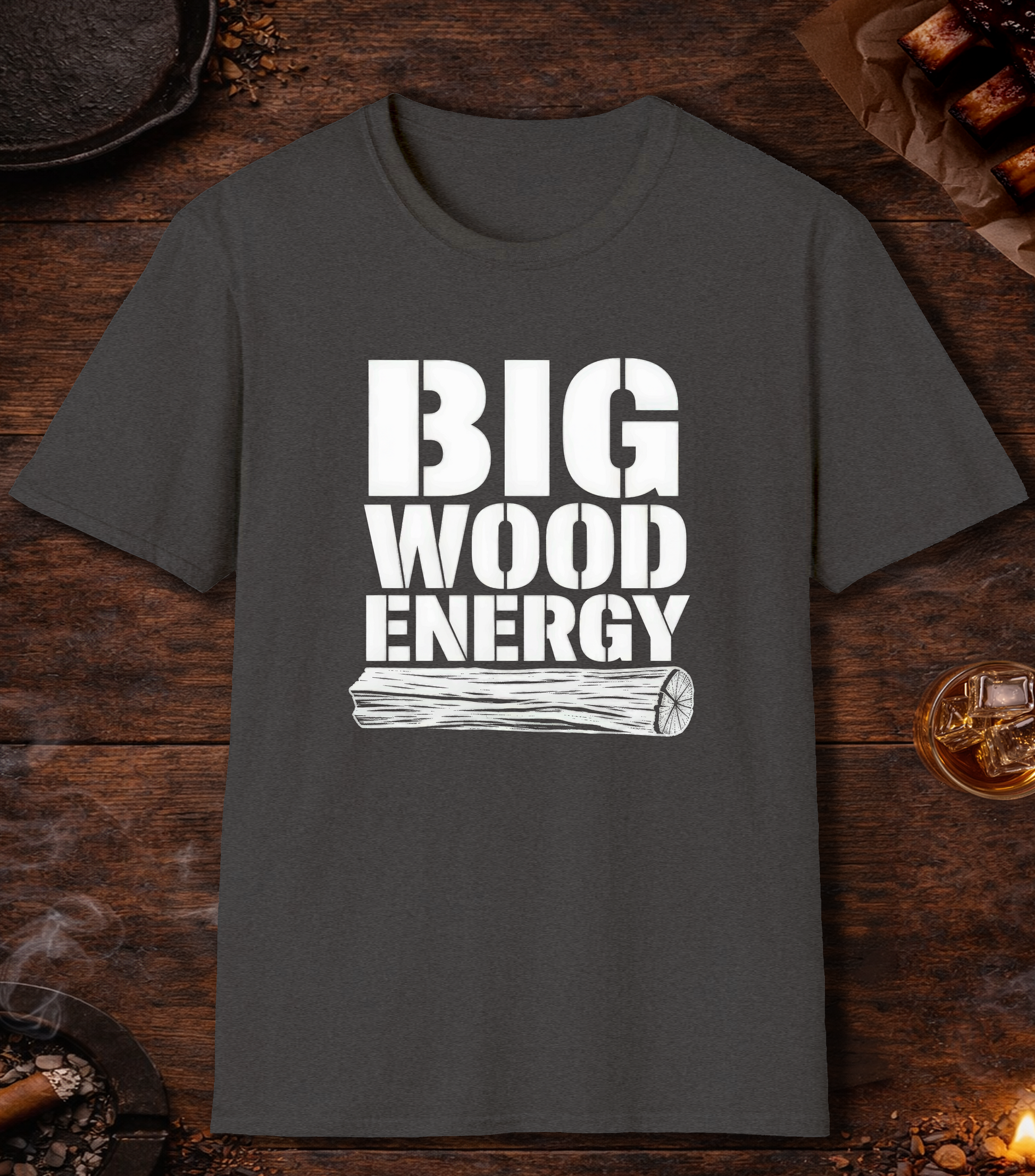 Big Wood Energy T-Shirt - Dark Heather