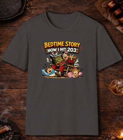 Brisket Bedtime Story T-Shirt - Dark Heather