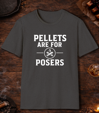 Pellets Are For Posers T-Shirt - Dark Heather
