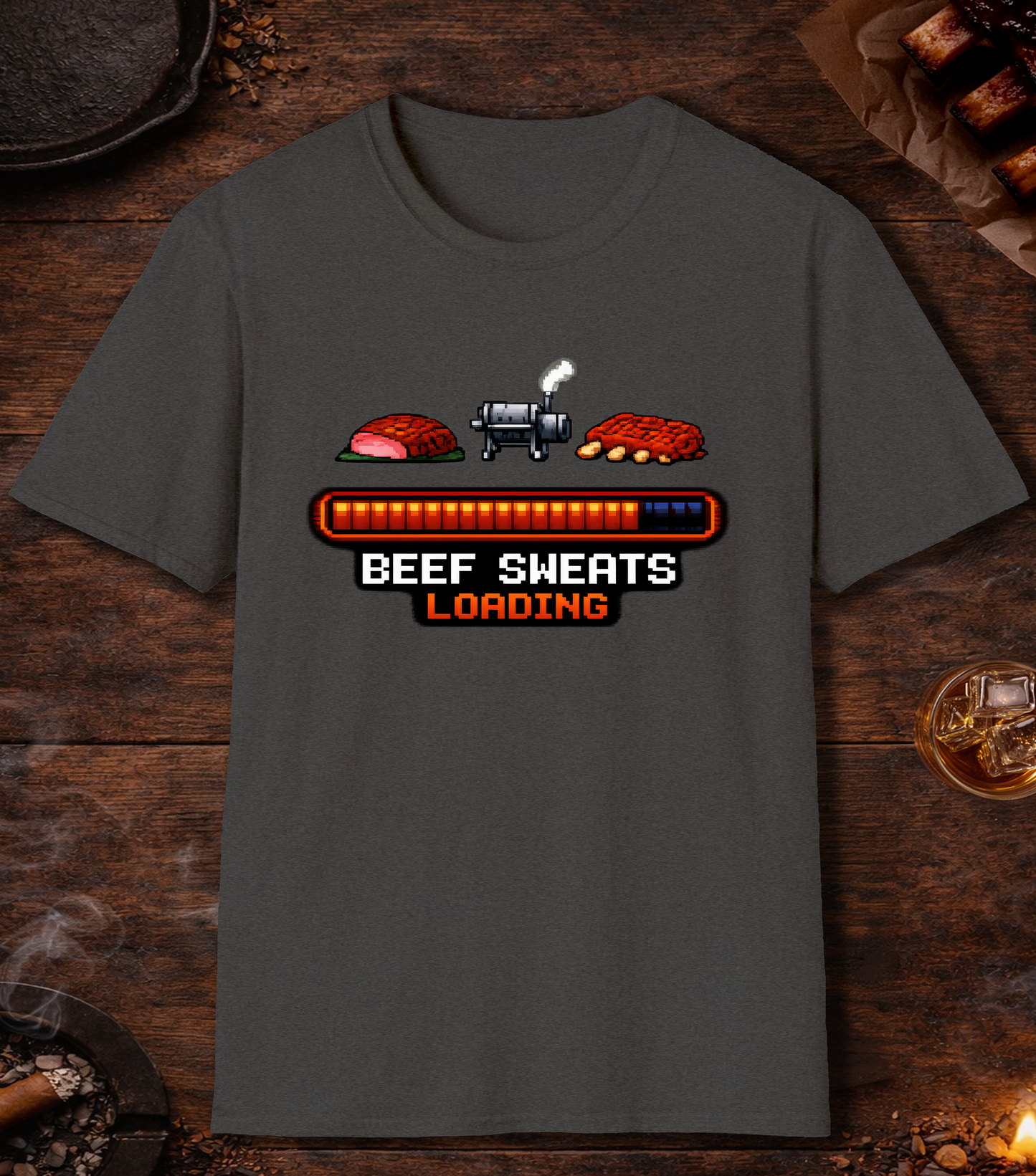Beef Sweats Loading T-Shirt - Dark Heather