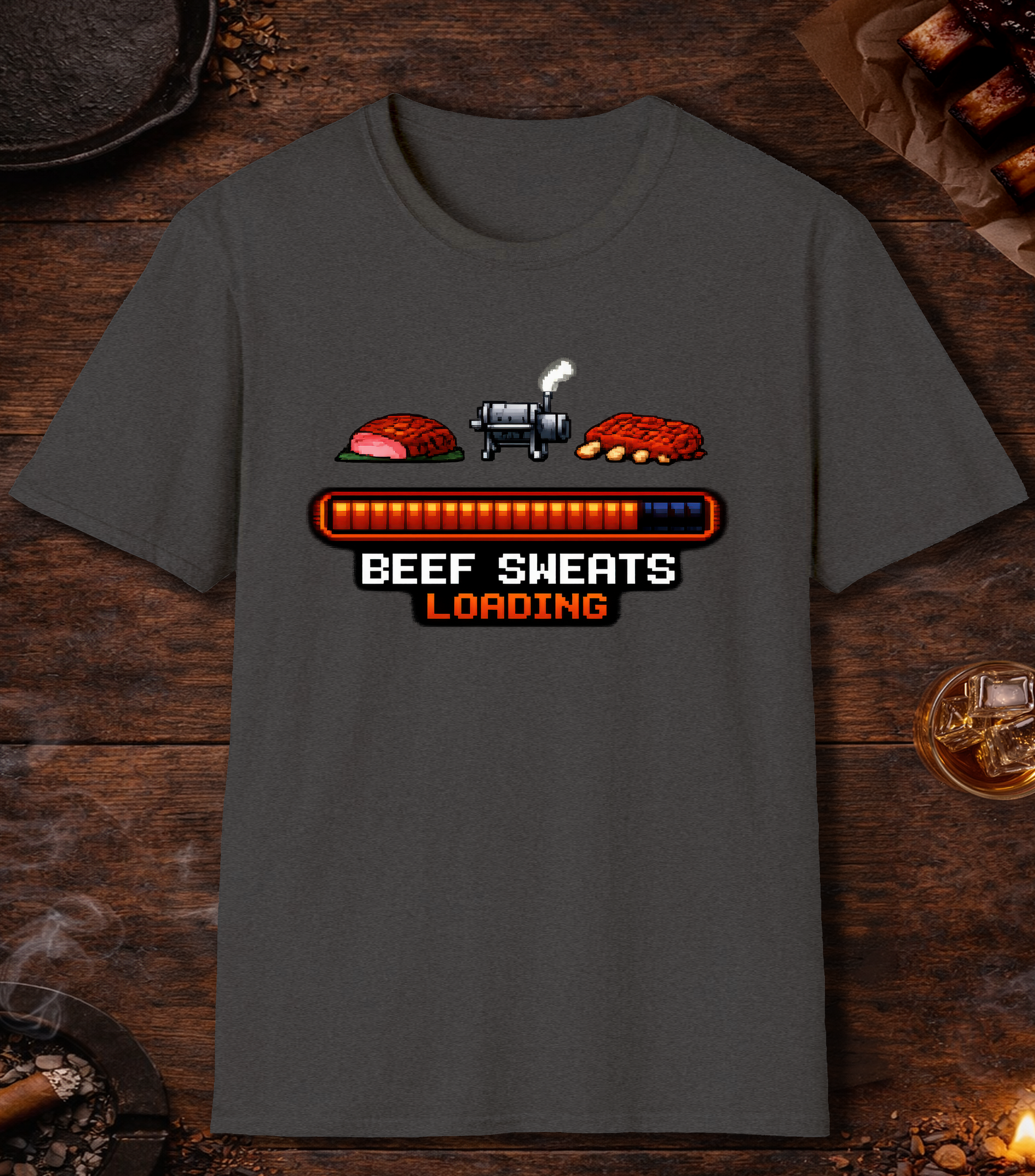 Beef Sweats Loading T-Shirt - Dark Heather