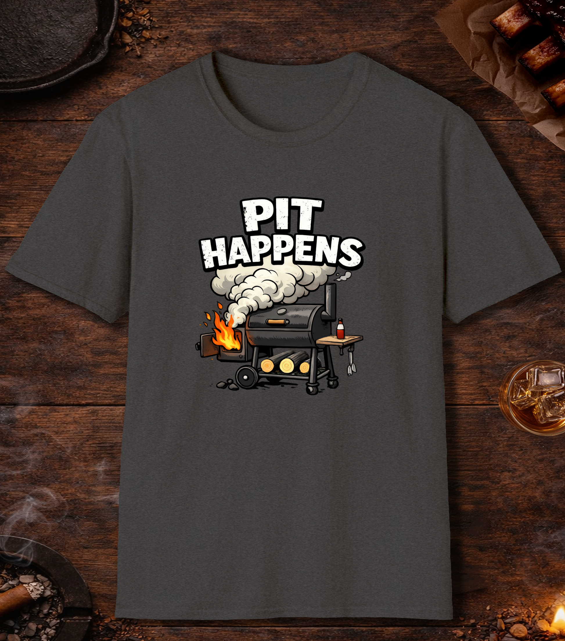 Pit Happens T-Shirt - Dark Heather