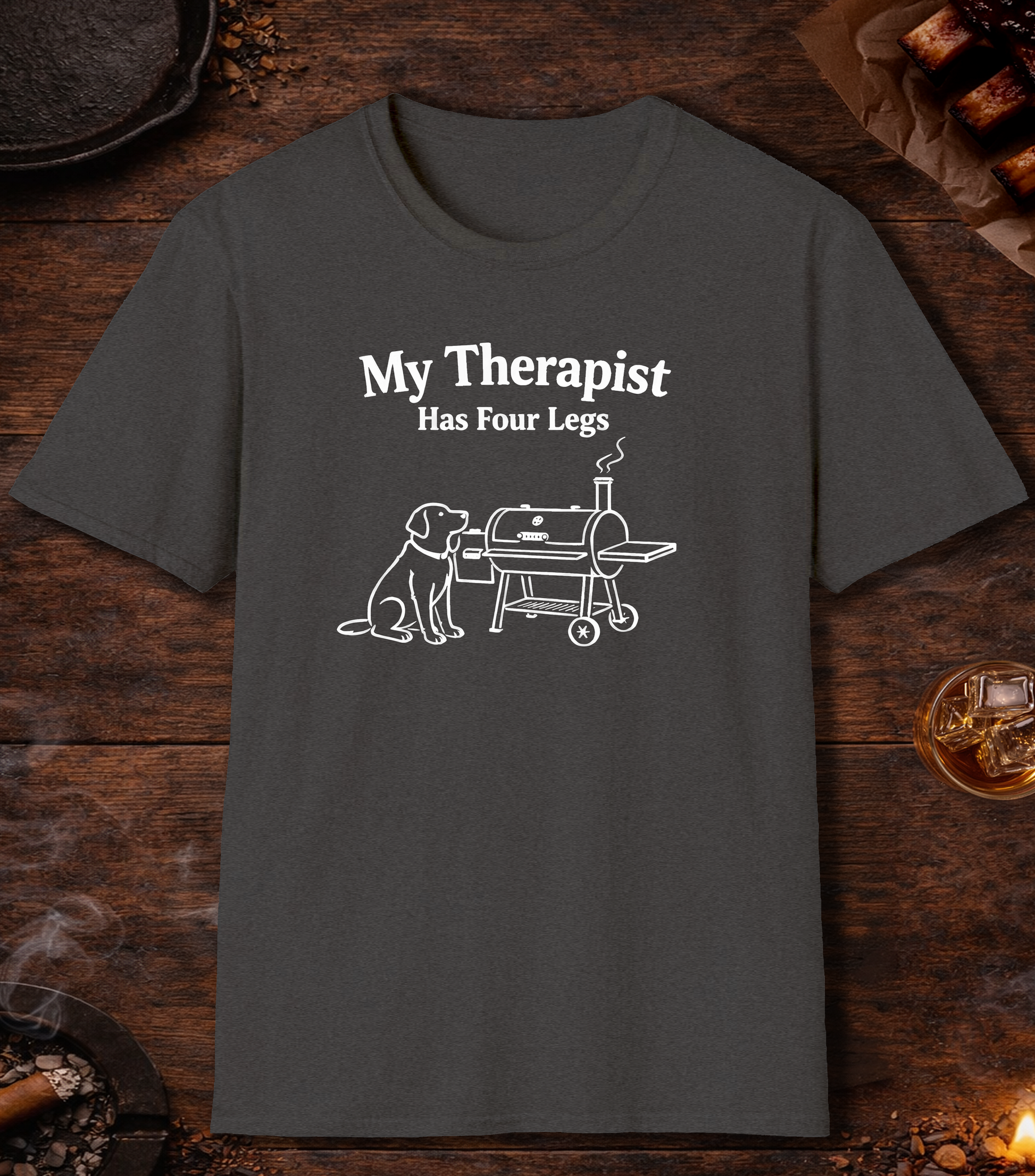 Four Legged Therapist T-Shirt - Dark Heather