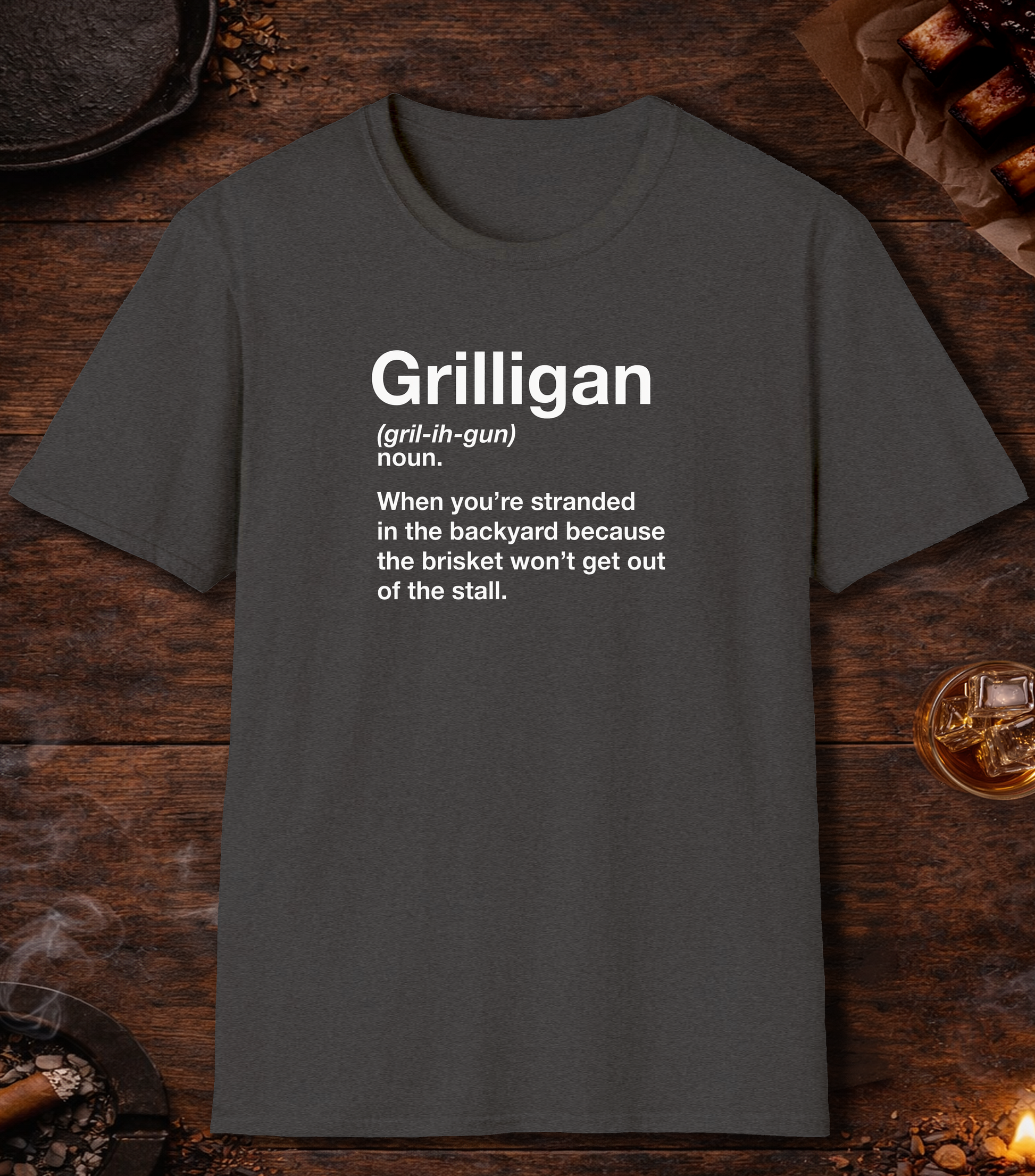 Grilligan Definition T-Shirt - Dark Heather
