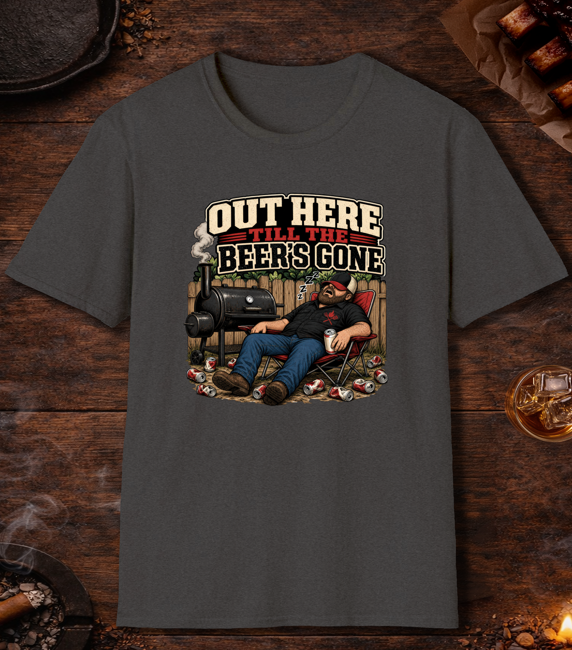 Till the Beer's Gone T-Shirt - Dark Heather