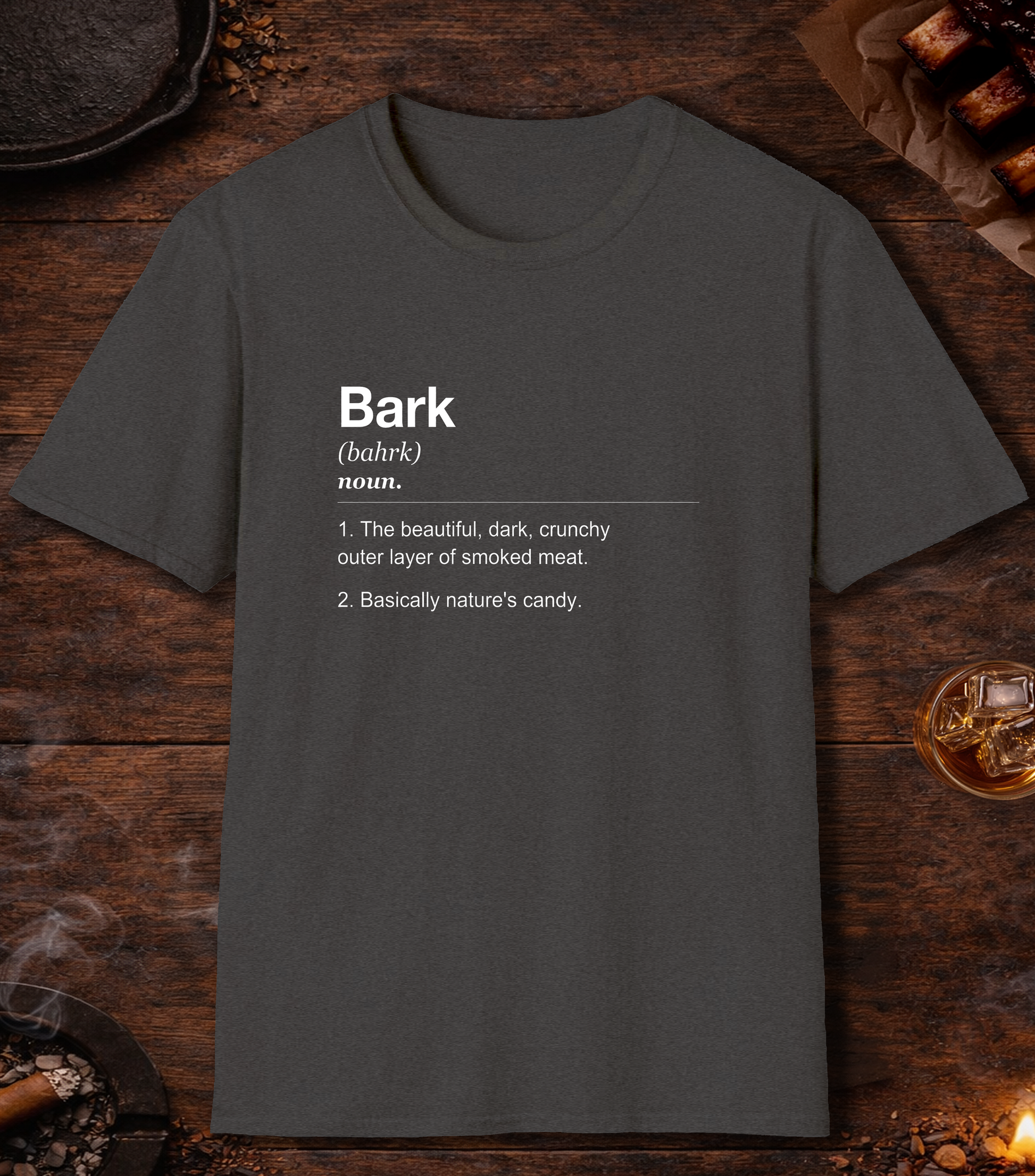 Bark Definition T-Shirt - Dark Heather
