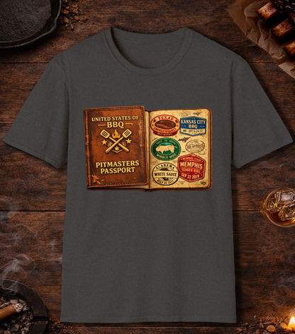 Pitmasters Passport T-Shirt - Dark Heather