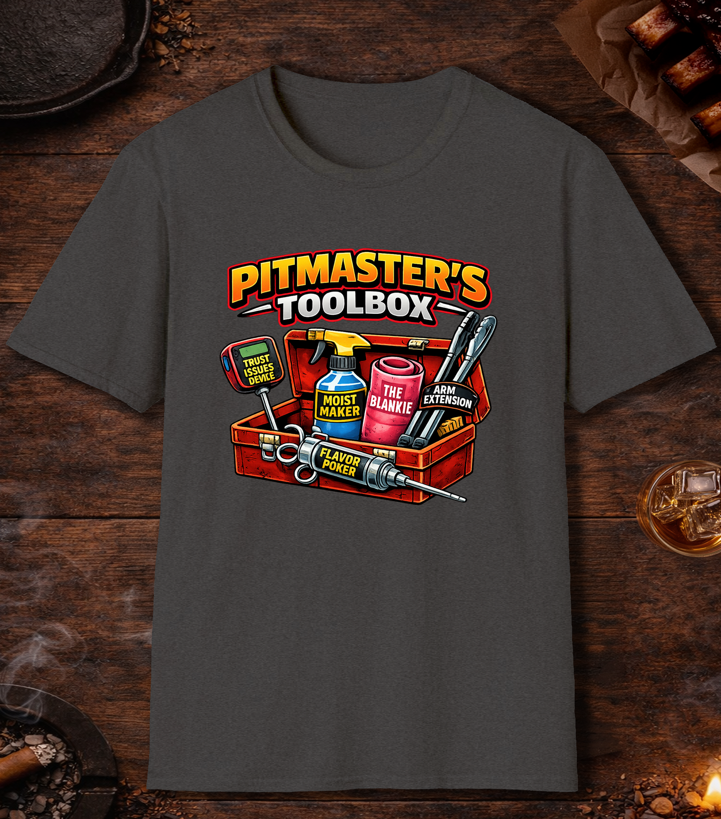 Pitmasters Toolbox T-Shirt - Dark Heather