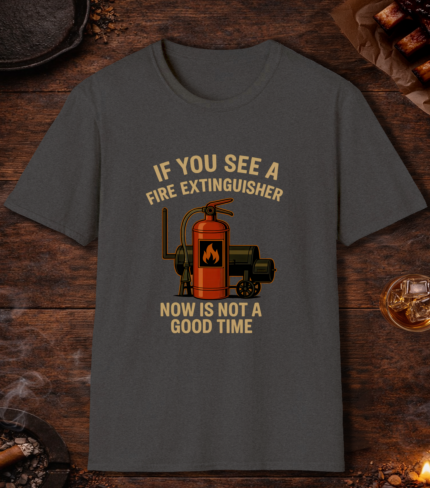 If You See A Fire Extinguisher T-Shirt - Dark Heather