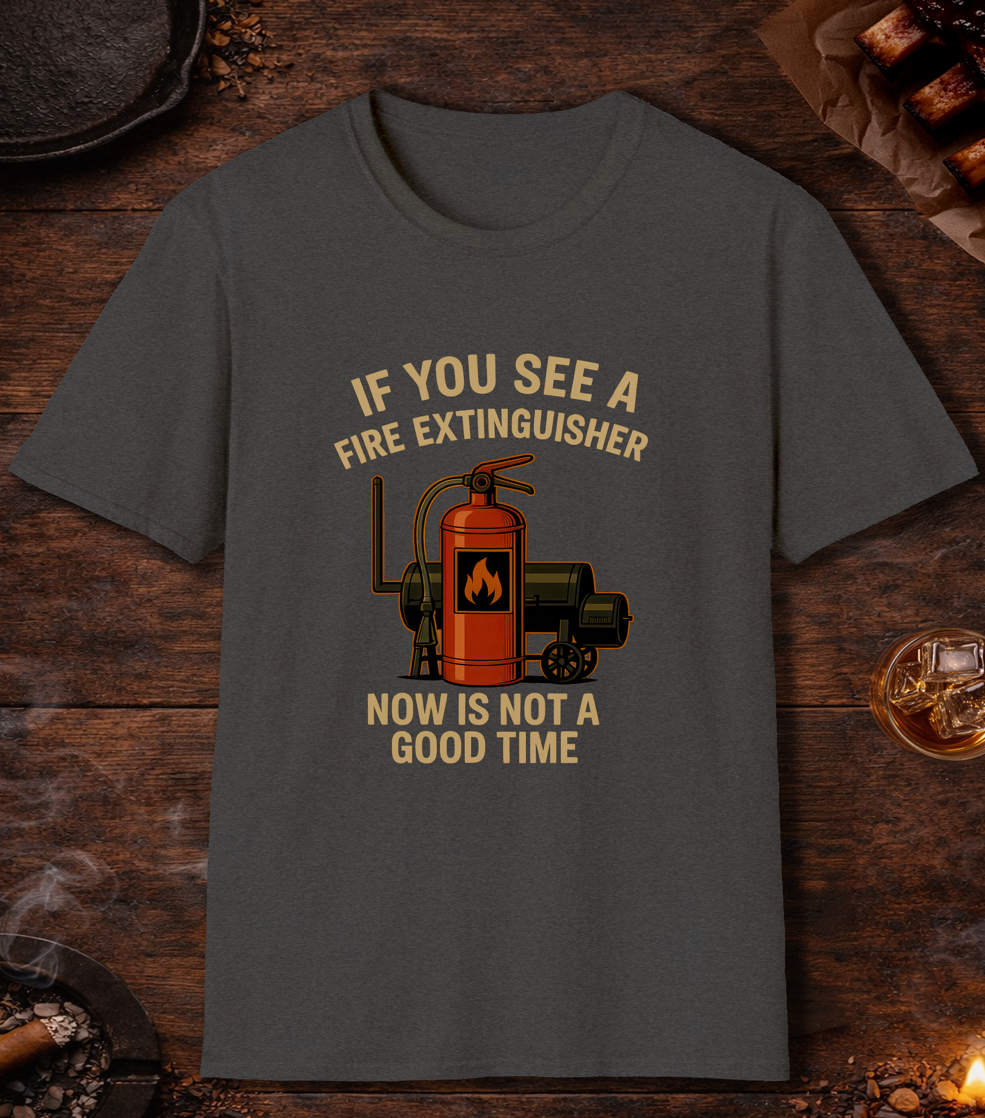 If You See A Fire Extinguisher T-Shirt - Dark Heather