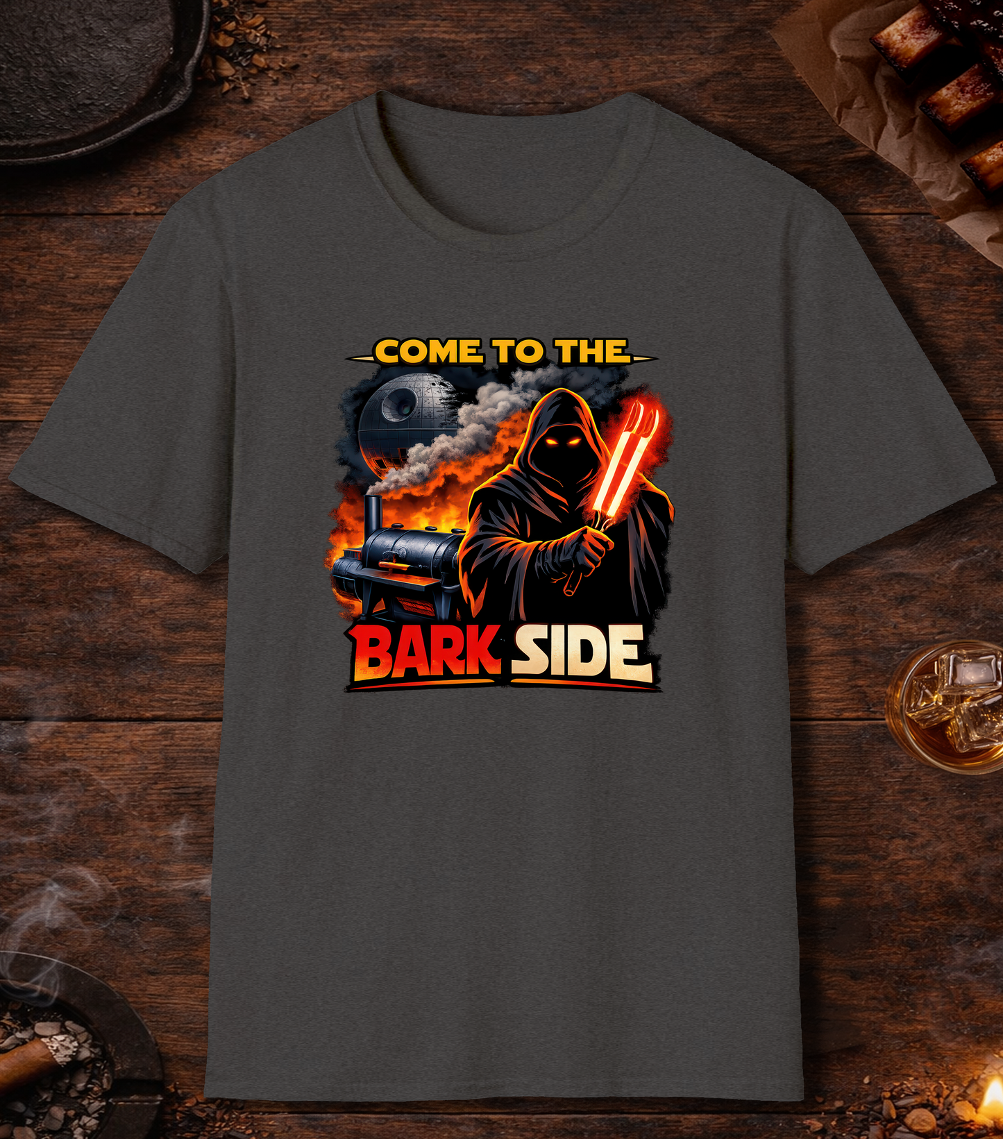 Come To The Bark Side Parody T-Shirt - Dark Heather