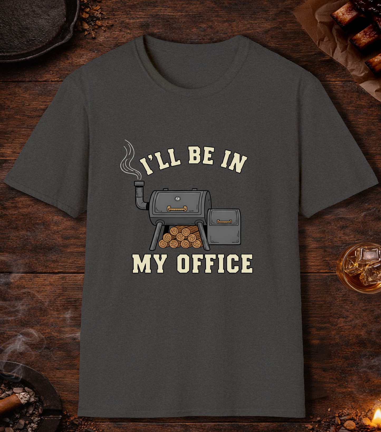 Ill Be In My Office T-Shirt - Dark Heather