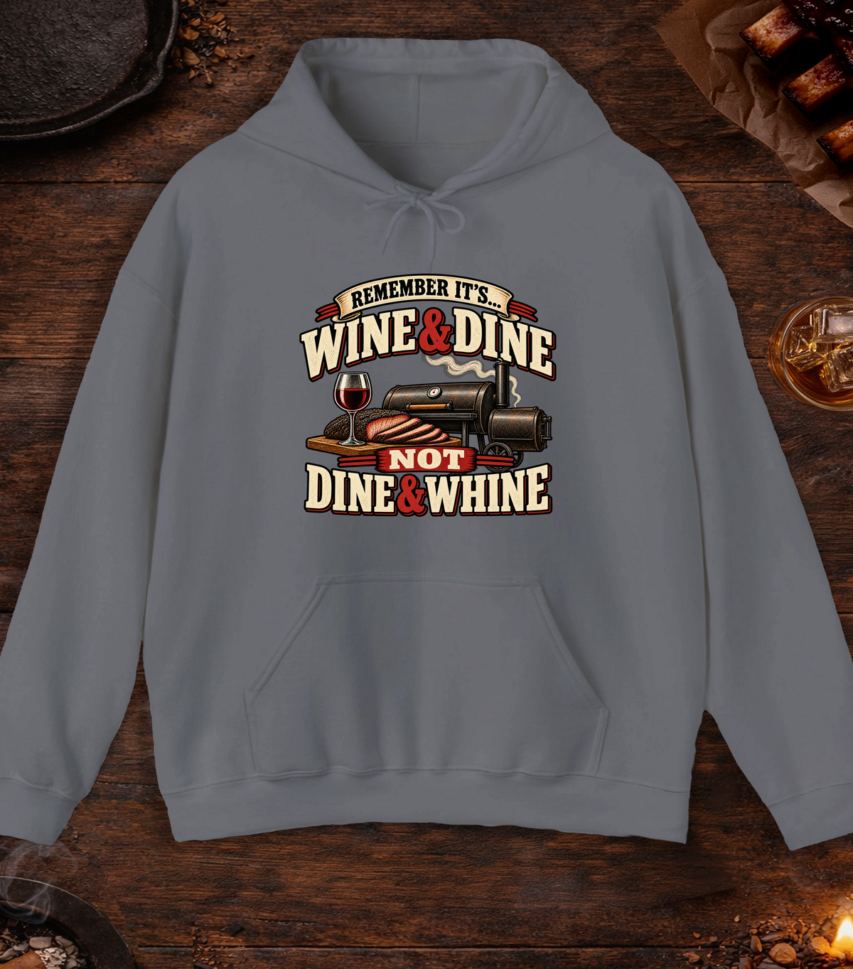 Dine And Whine - Charcoal