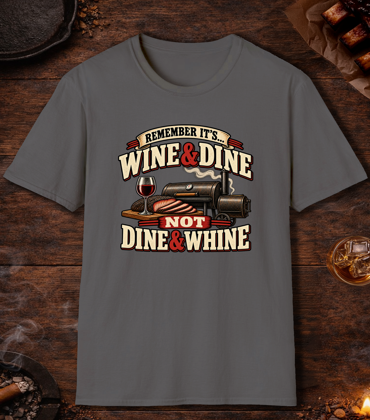 Dine And Whine - Charcoal