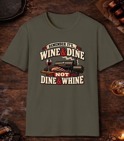 Dine And Whine - Military Green