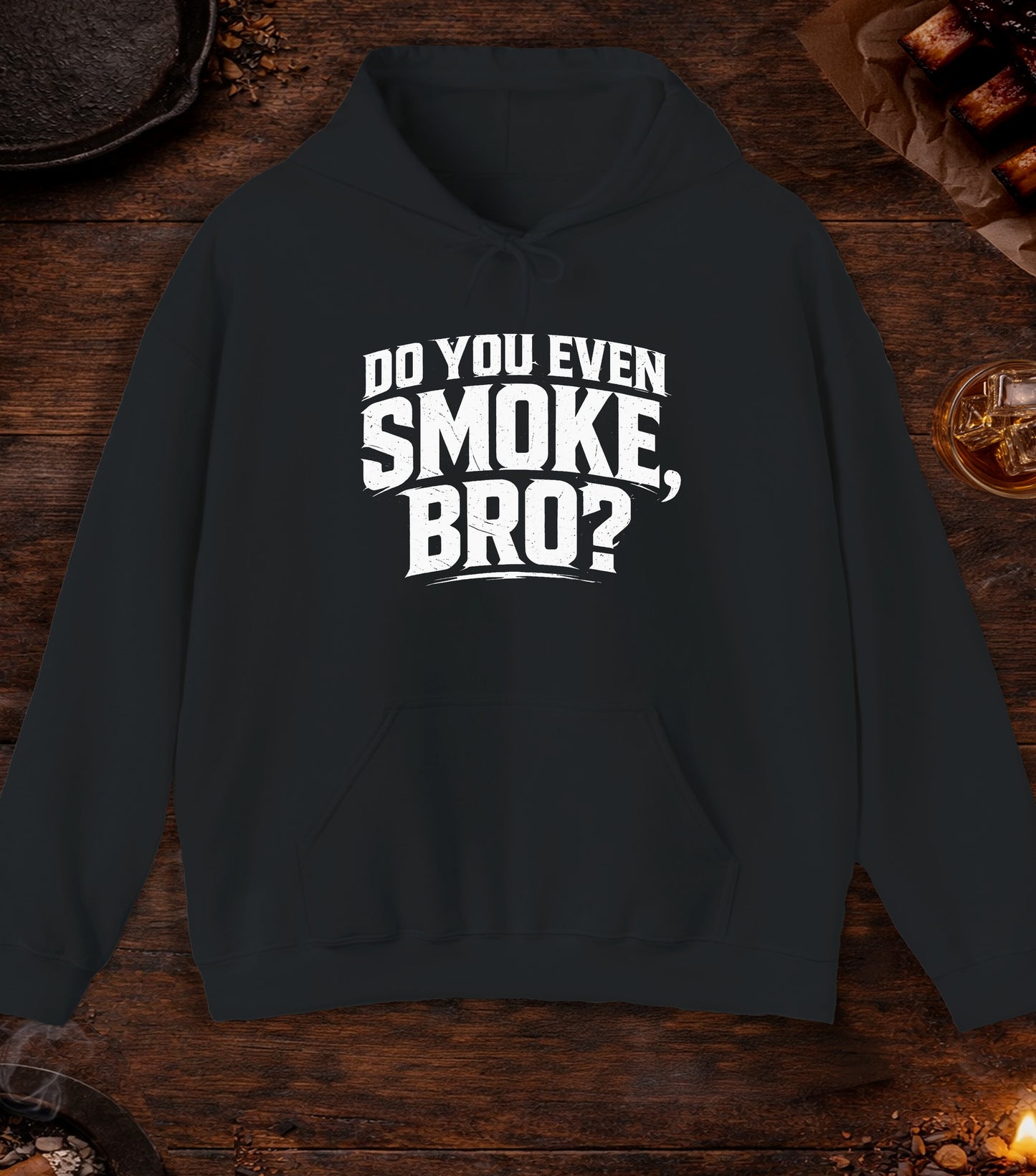 Do You Even Smoke Bro Hoodie - Black