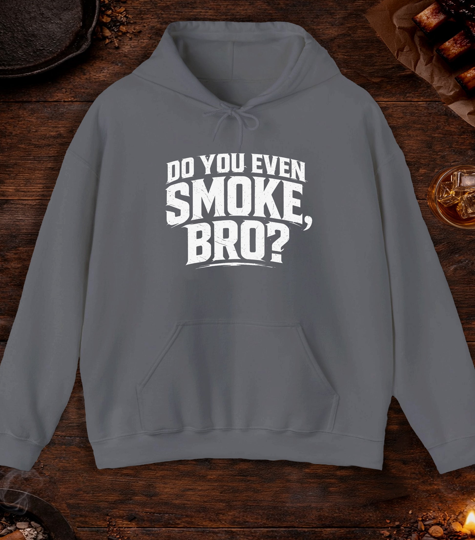 Do You Even Smoke Bro Hoodie - Charcoal