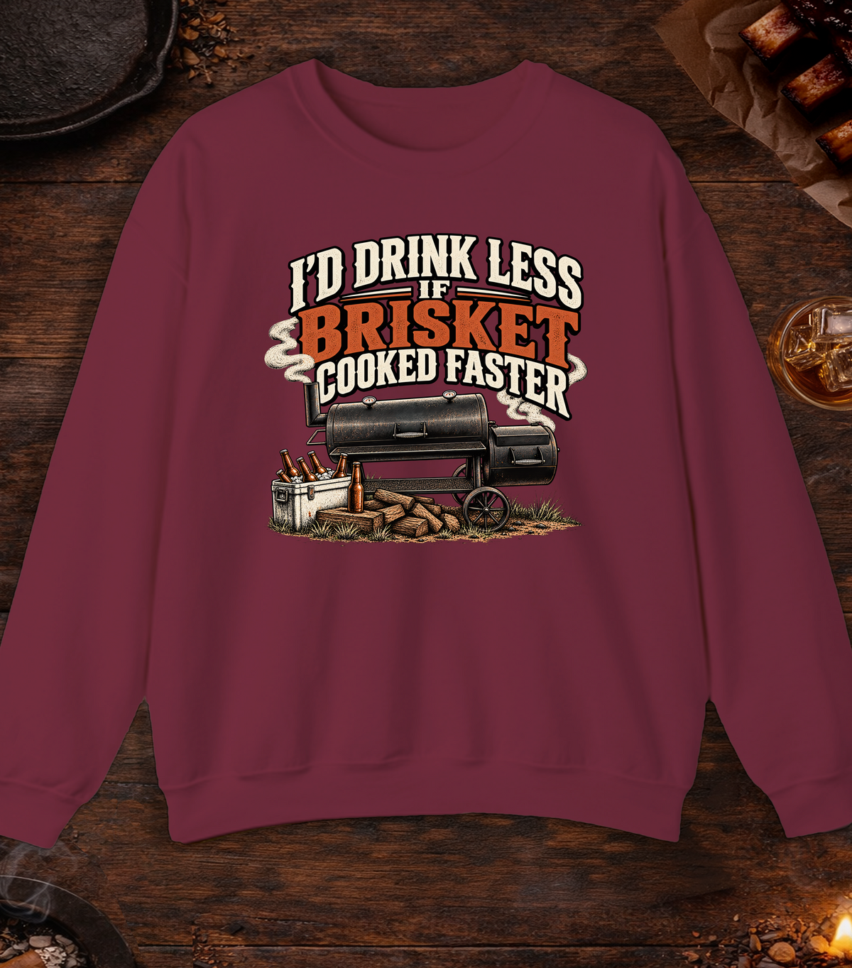 Drink Less - Maroon