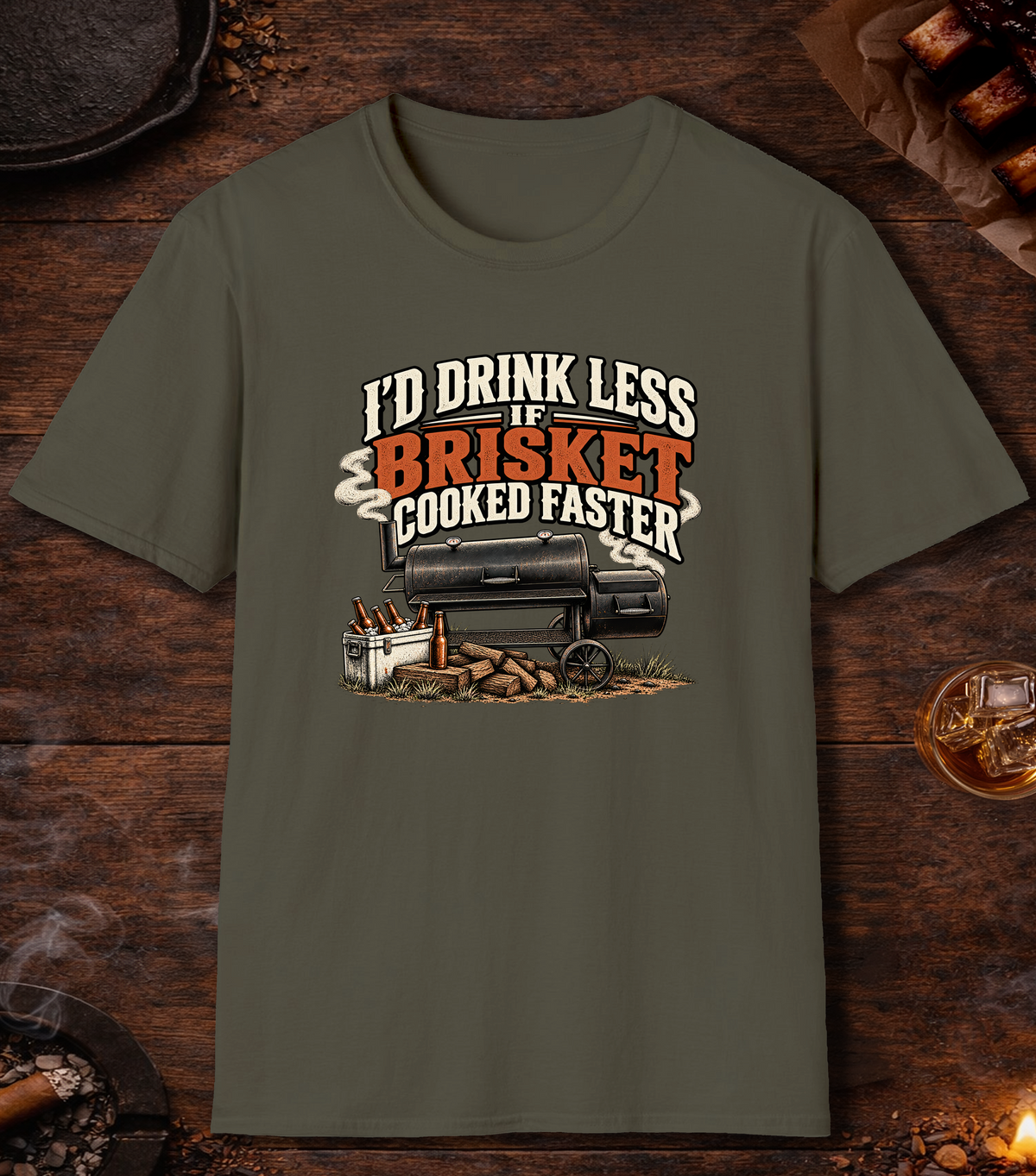 Drink Less - Military Green