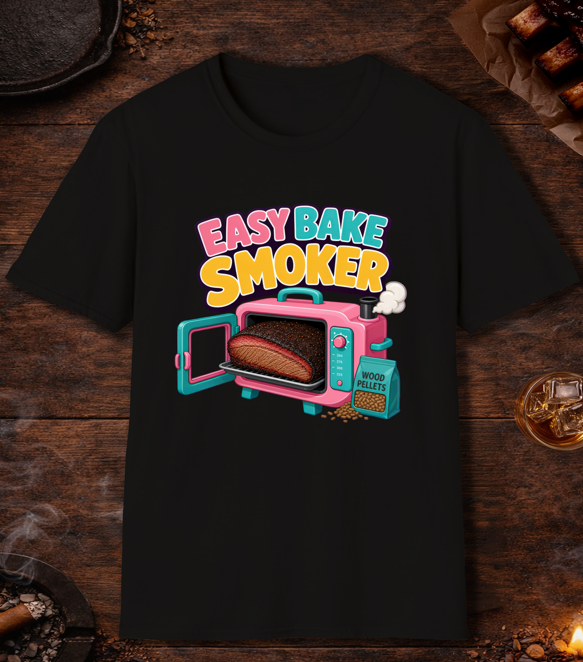 Easy Bake Smoker T-Shirt - Black
