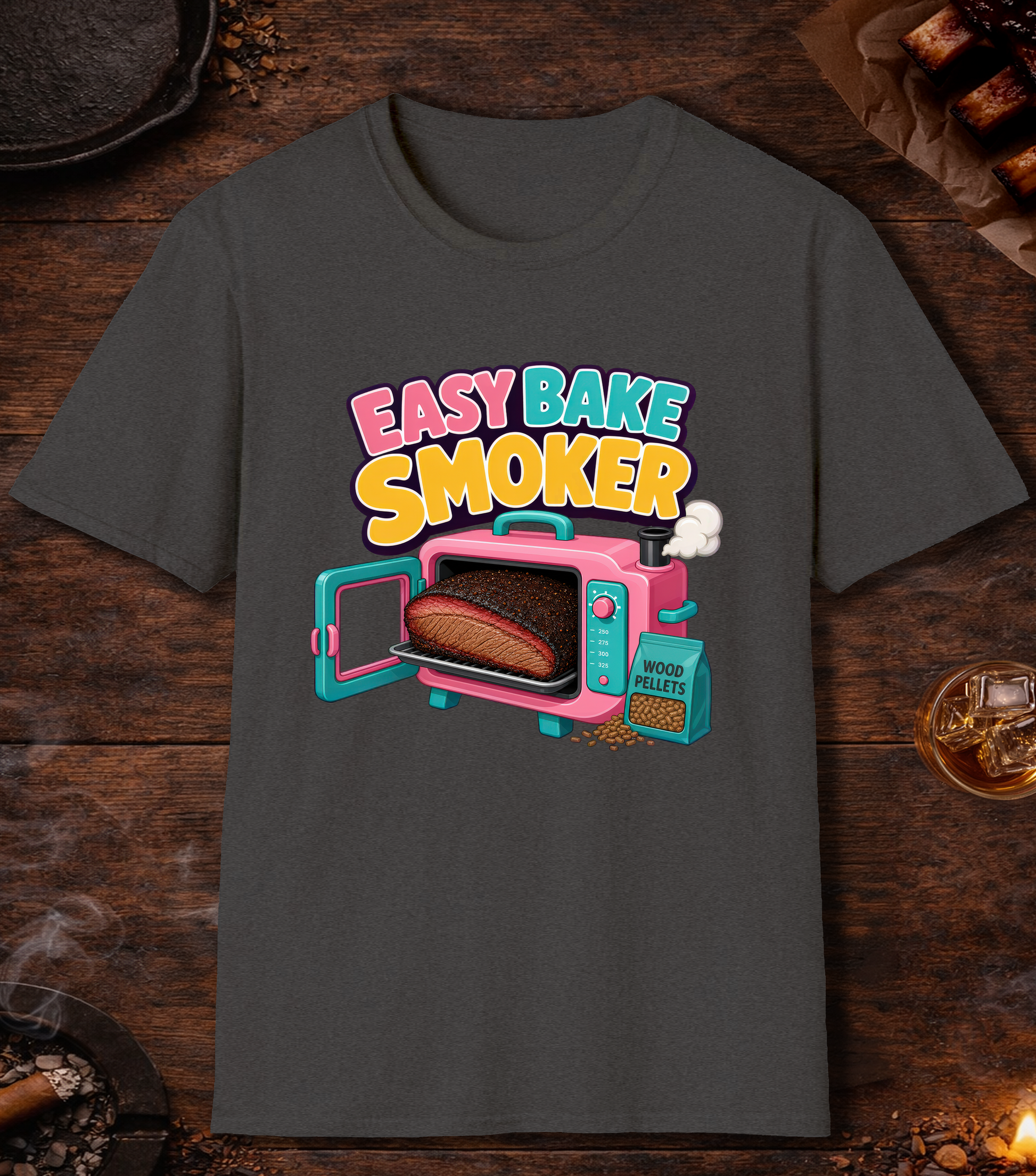 Easy Bake Smoker T-Shirt - Dark Heather