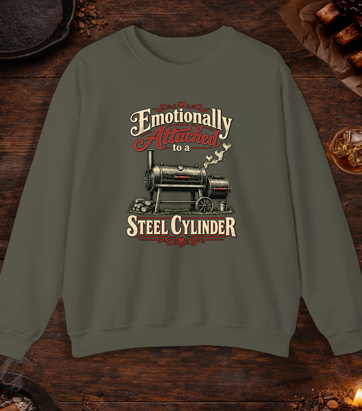 Emotionally Attached - Military Green