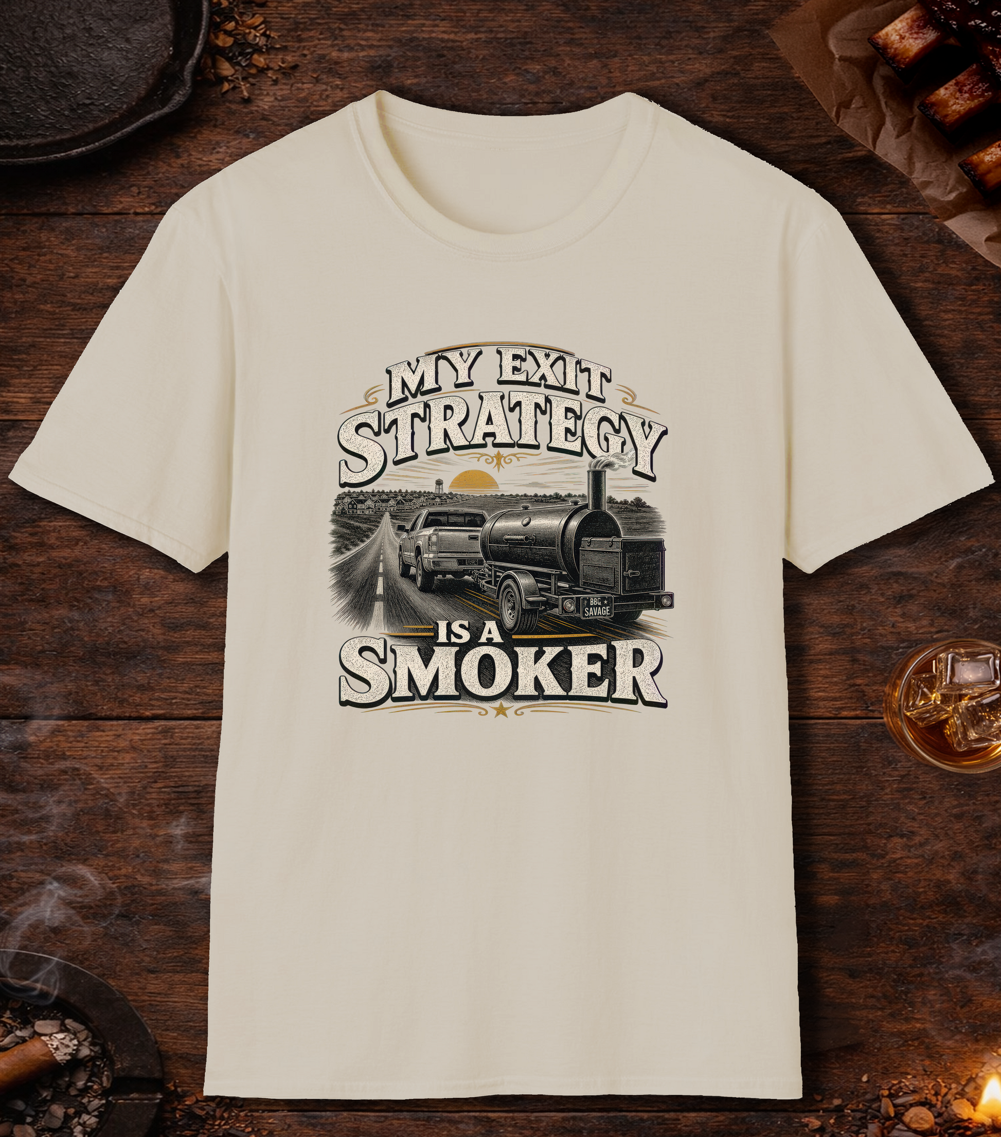 Exit Strategy T-Shirt - Sand