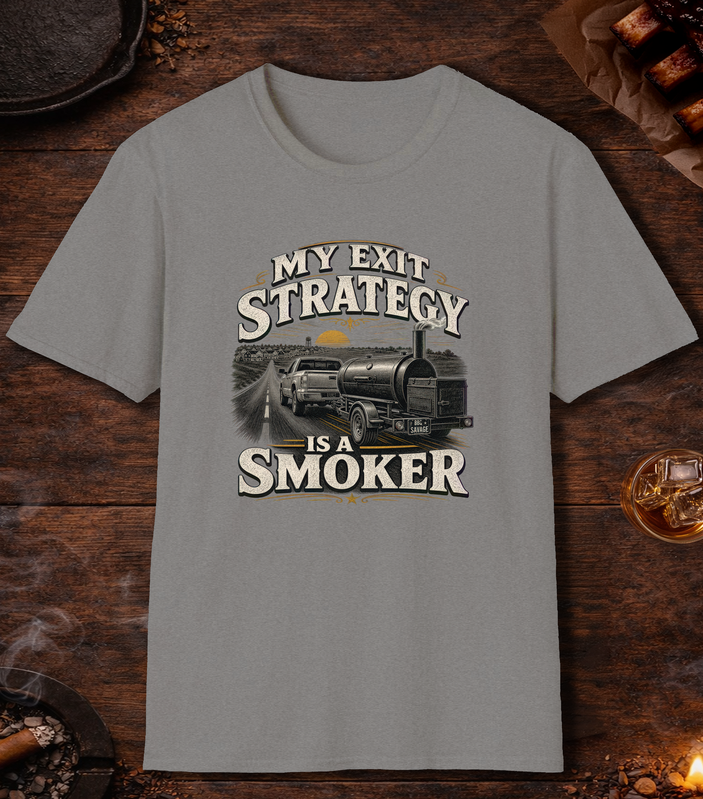 Exit Strategy T-Shirt - Sport Grey