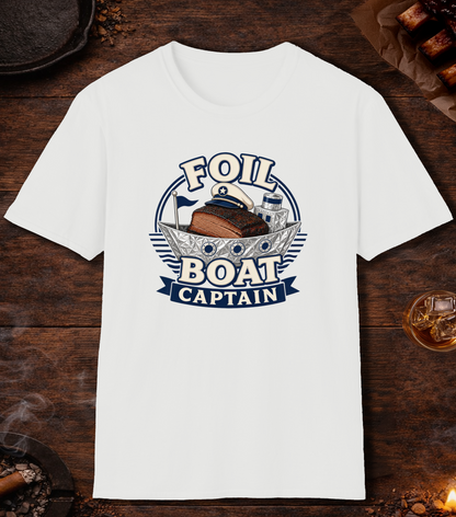 Foil Boat Captain T-Shirt - White