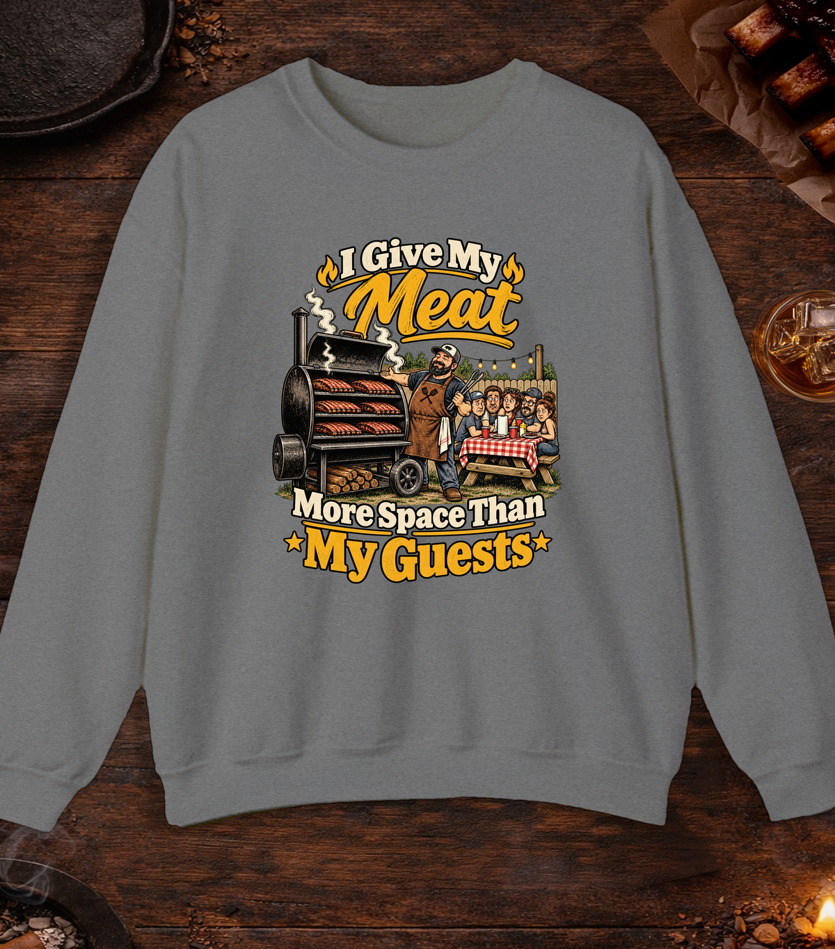 Give Meat Space - Graphite Heather