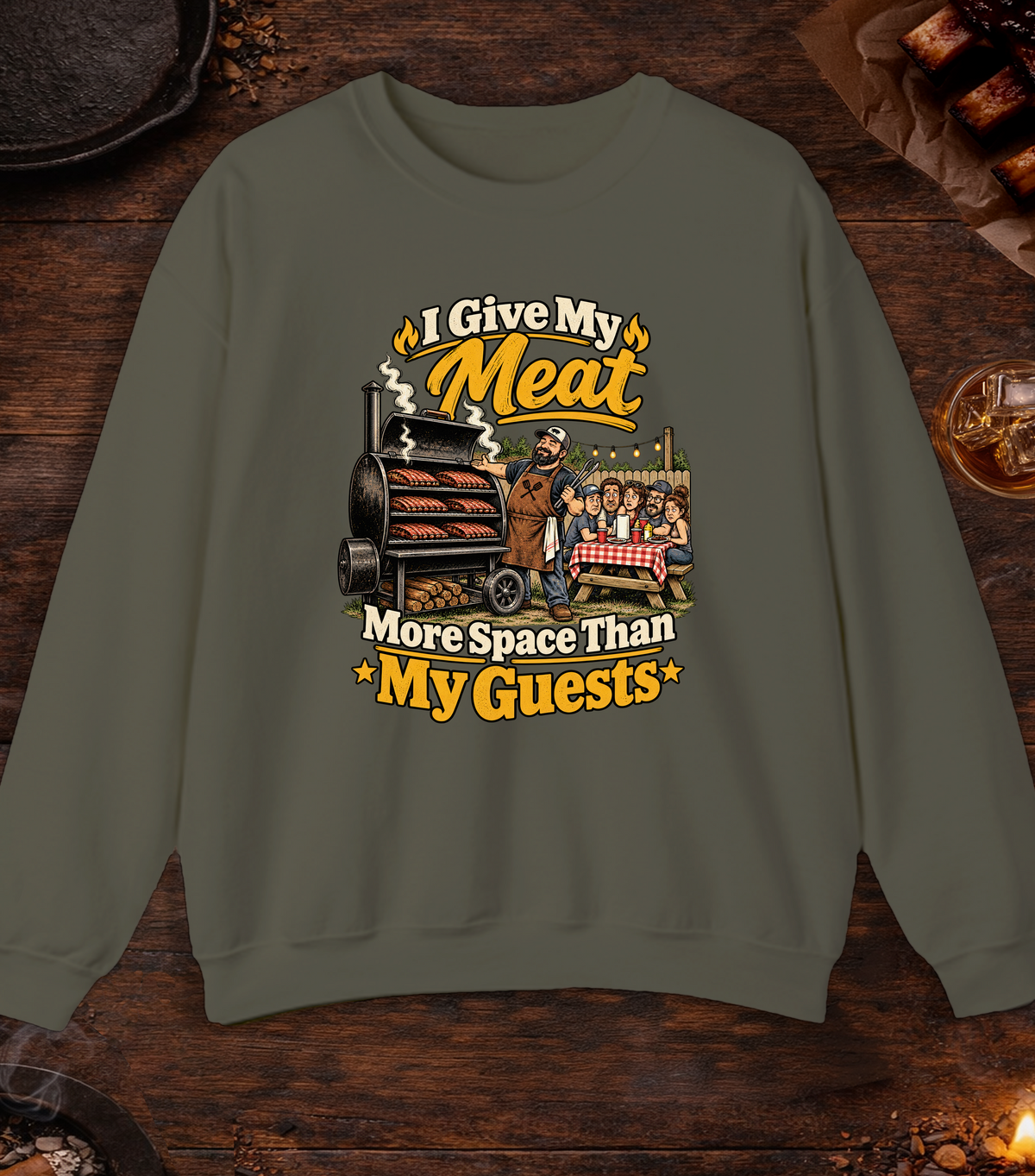 Give Meat Space - Military Green