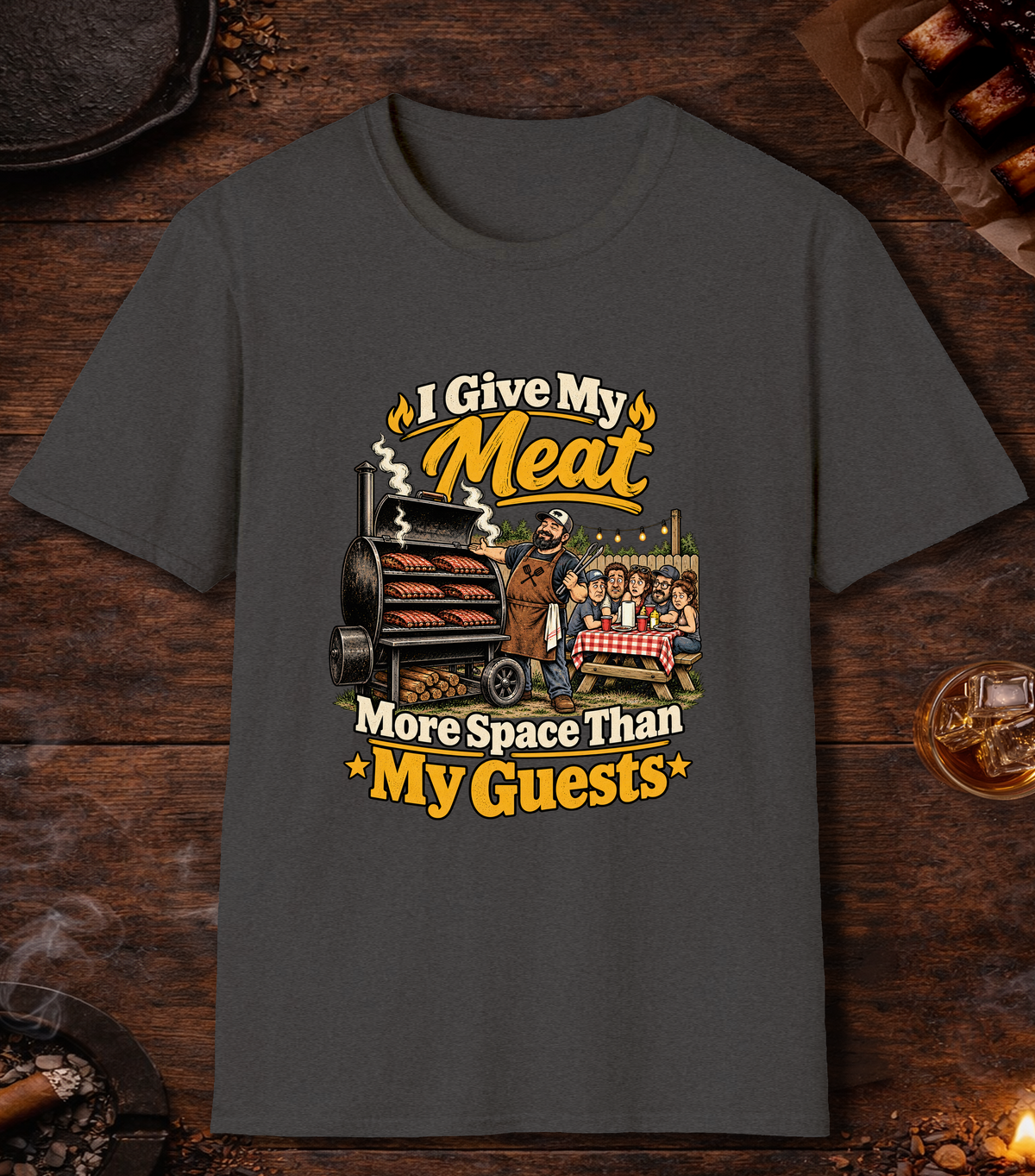 Give Meat Space - Dark Heather