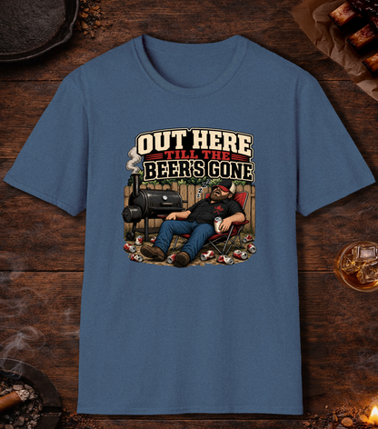 Till the Beer's Gone T-Shirt - Heather Indigo