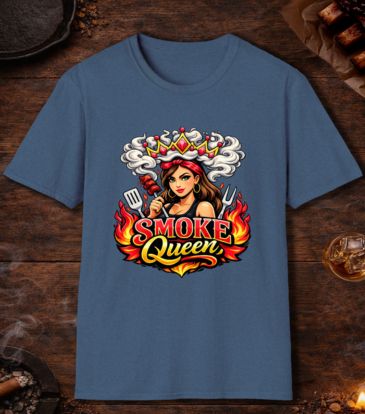 Smoke Queen T-Shirt - Heather Indigo