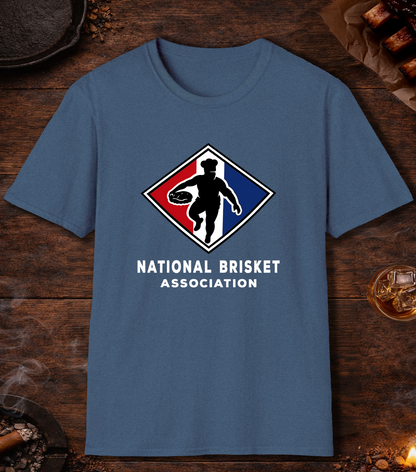 National Brisket Association T-Shirt - Heather Indigo