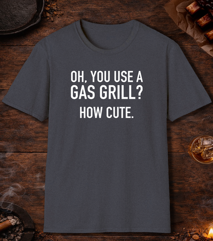Gas Grill How Cute T-Shirt - Heather Navy