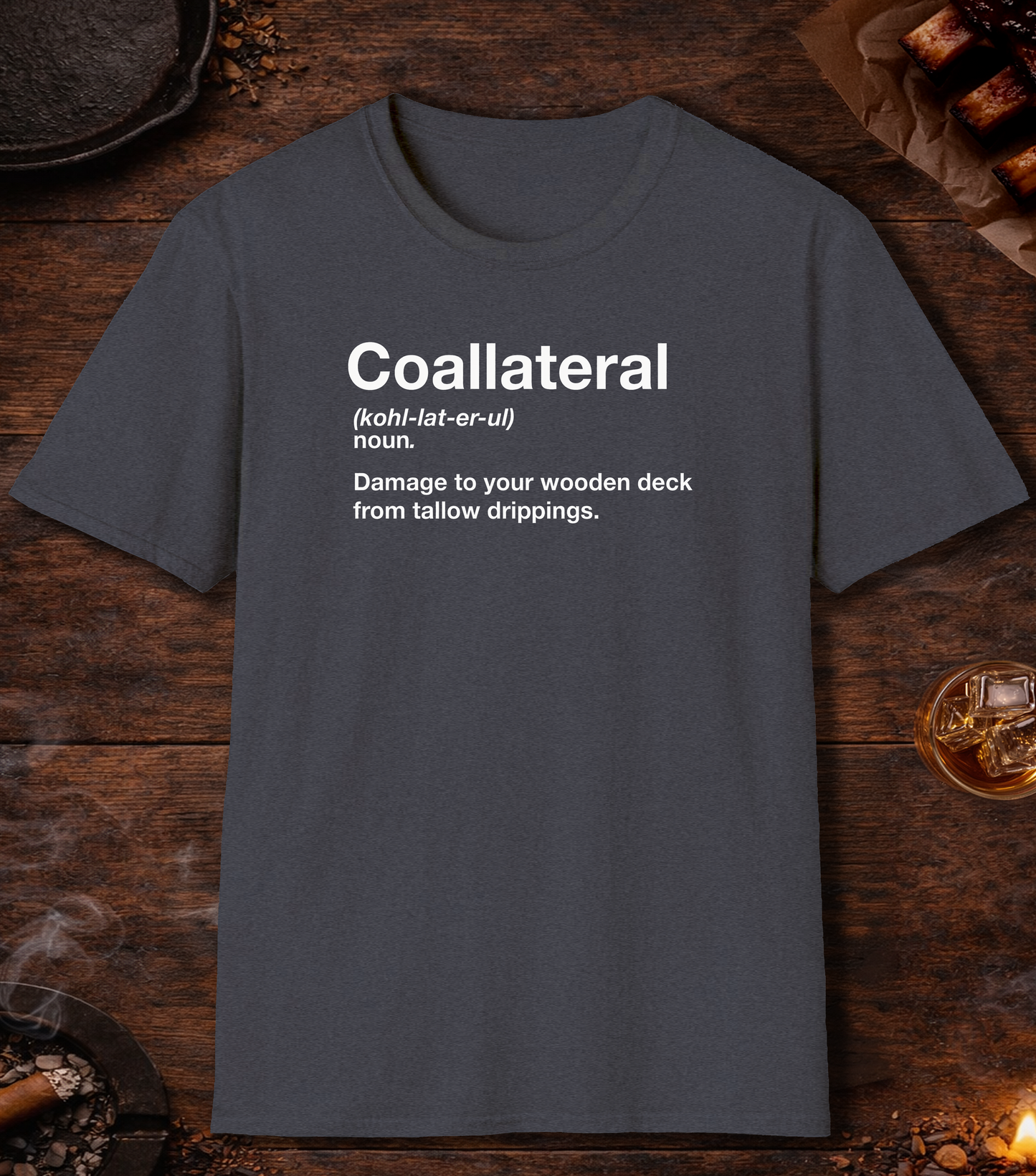 Coallateral T-Shirt - Heather Navy