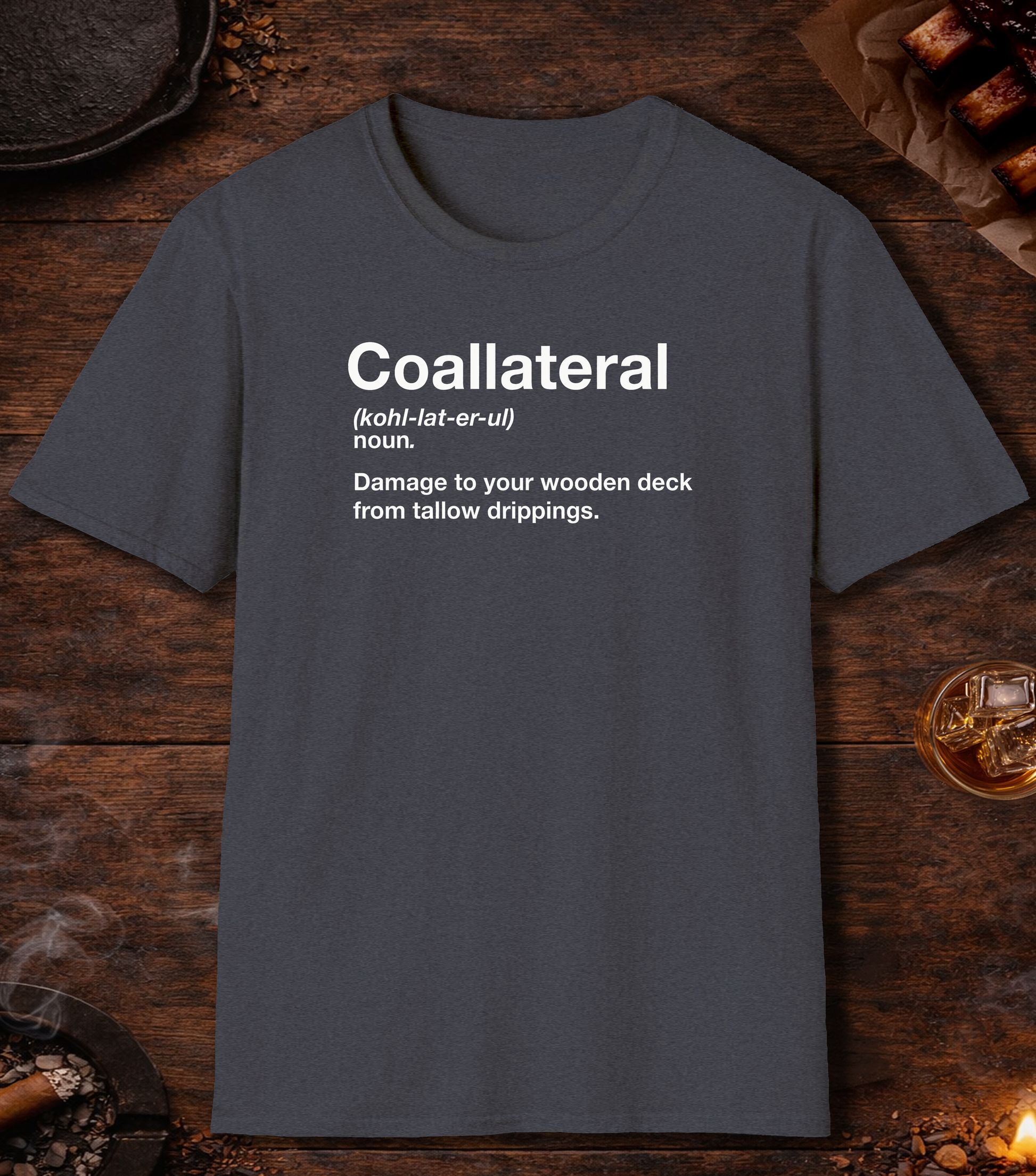 Coallateral T-Shirt - Heather Navy