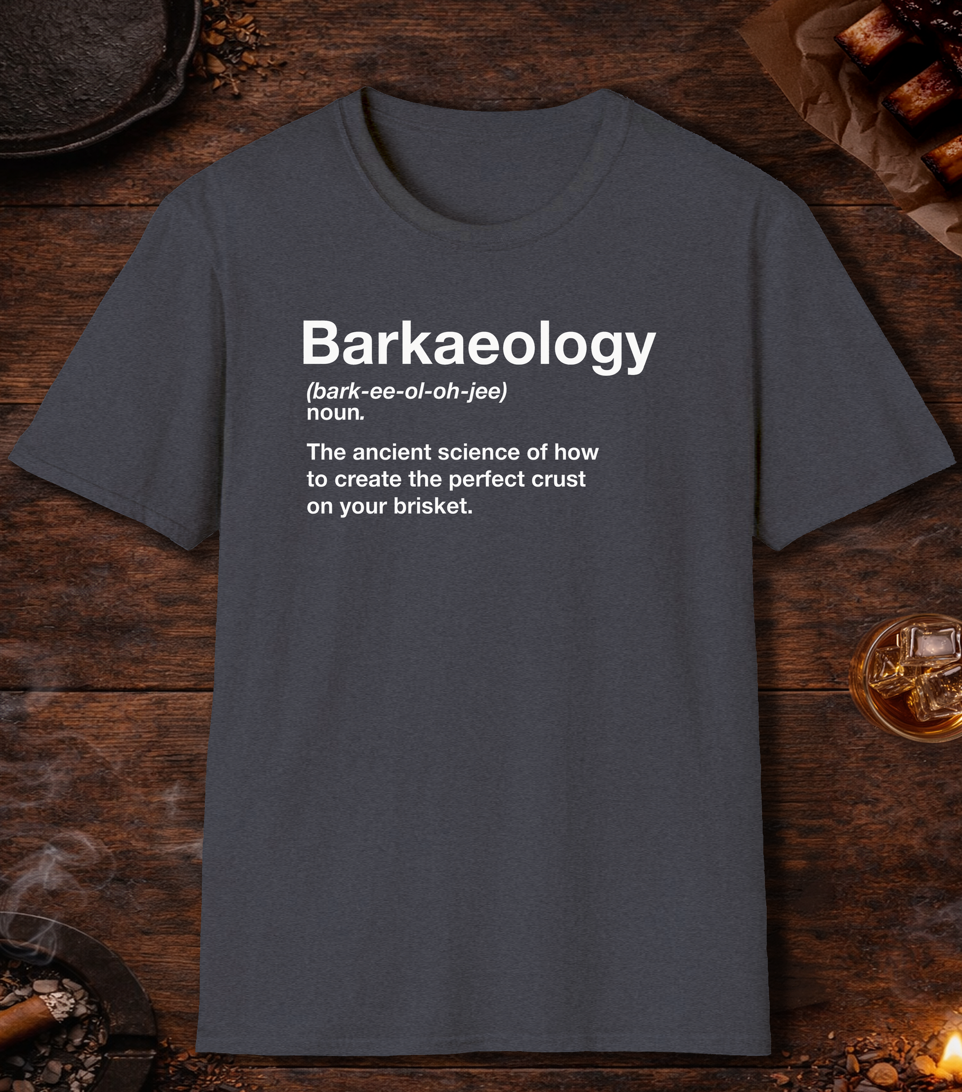 Barkaeology T-Shirt - Heather Navy