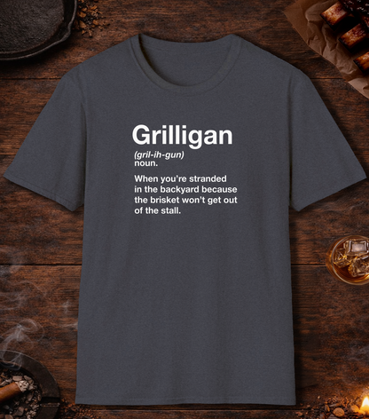 Grilligan Definition T-Shirt - Heather Navy